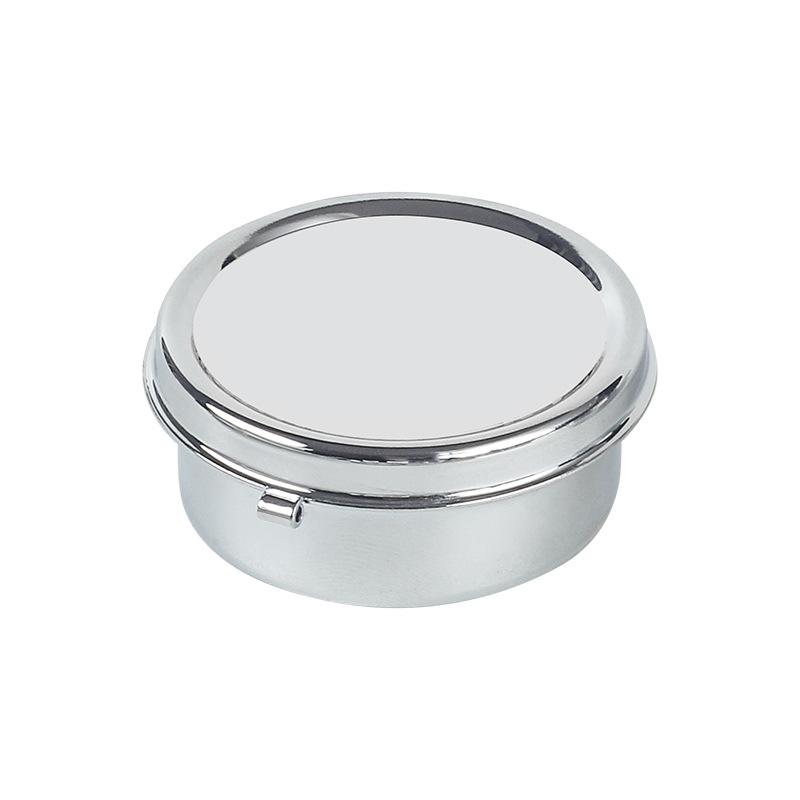 灰皿 メンズ レディース 兼用 ミニサイズ 金属製 携帯灰皿 ポケットサイズ 蓋付き 屋外用 シルバー ブラック レッド