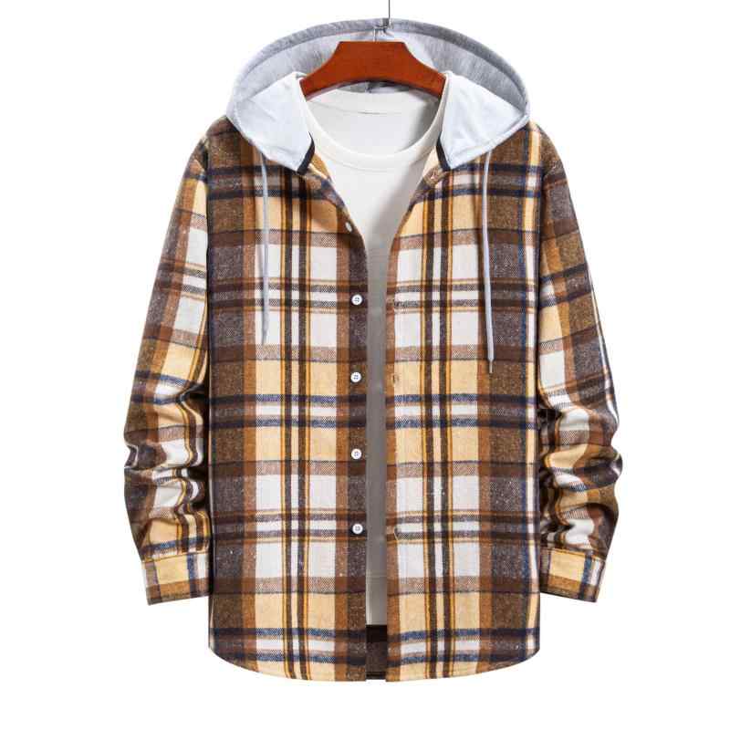 シャツ メンズ 長袖 格子柄 コットン フランネル カジュアルシャツ 男性用 トップス S M L XL XXL 普段..