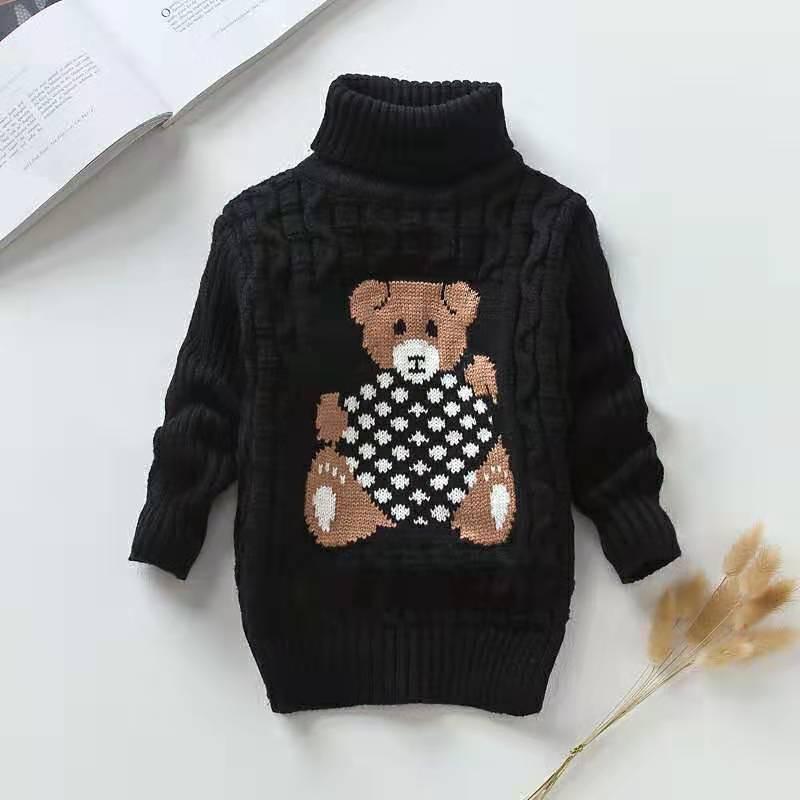 ニット セーター キッズ 子供 服 長袖 トップス 高 襟 春秋冬 男の子 女の子 ボー...