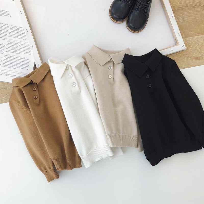 其它 - ニット 子供服 男の子 春秋 ニットトップス POLO襟 長袖 カットソー ボーイズ 幼児 園児 80 90 100 110 120 130 140 150cm 綿 無地 普段着 部屋着 運動着 ベージュ系