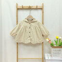 キッズ ジャケット 春物 女の子 かわいい耳付き 配色 花柄 森ガール風 ゆったり ベビー ドールトップス