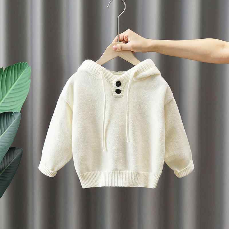 ニットセーター キッズ 男の子 薄手 綿100% 長袖 丸首 プルオーバー トップス 子供服 通園 通学 ベージ..