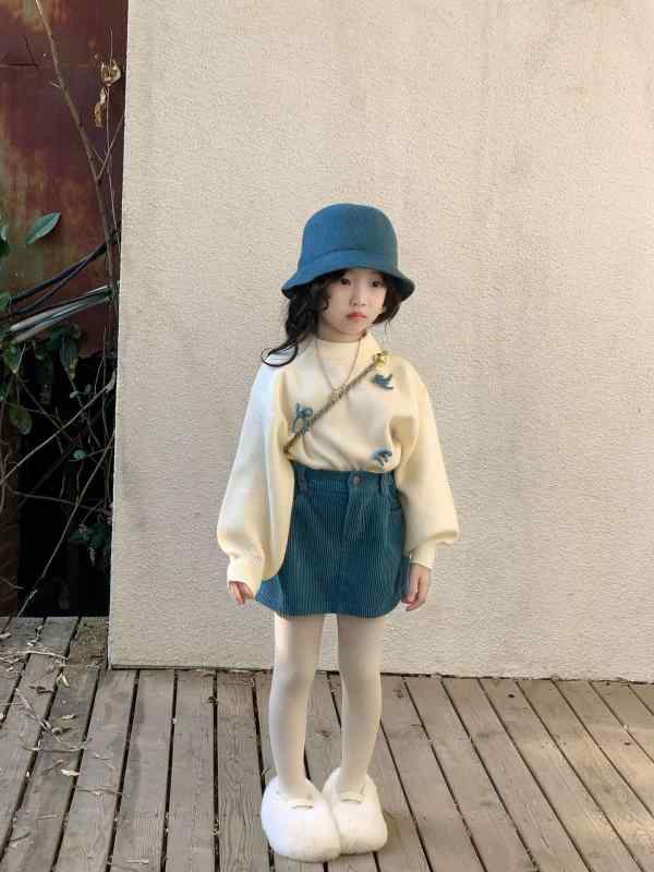 ニット・セーター キッズ 女の子 韓国風 厚手 あったか かわいい 蝶結び レース フ...