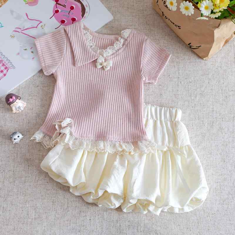 子供用セットアップ 2点 上下セット かわいい 半袖トップス ショートパンツ 薄手 ...