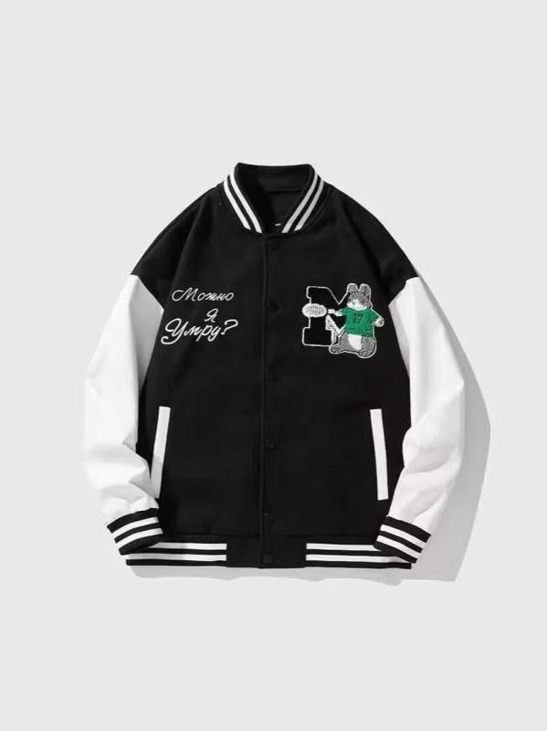 ・素材機能: 耐摩耗・製品カテゴリ: カジュアルスーツ・スタイル: トレンド・襟のタイプ: スタンドカラー・フィット: ゆったり・前立て: ジッパー・厚さ: 普通・誤差範囲: 1～2cm・対象年齢: 青少年、成人・生地名: コーデュロイ・主な生地の組成: ポリエステル繊維・主な生地の組成含有量: 95%・裏地組成: ポリエステル繊維・裏地組成含有量: 95%・適用シーン: カジュアル・デザイン詳細: プリント・裾のデザイン: ストレートヘム・着丈: レギュラー・着用方法: アウター・袖丈: 長袖・カラー: ブラック、ブルー・サイズ: S、M、L、XL、XXL、XXXL・袖のタイプ: レギュラー・対象性別: 男性