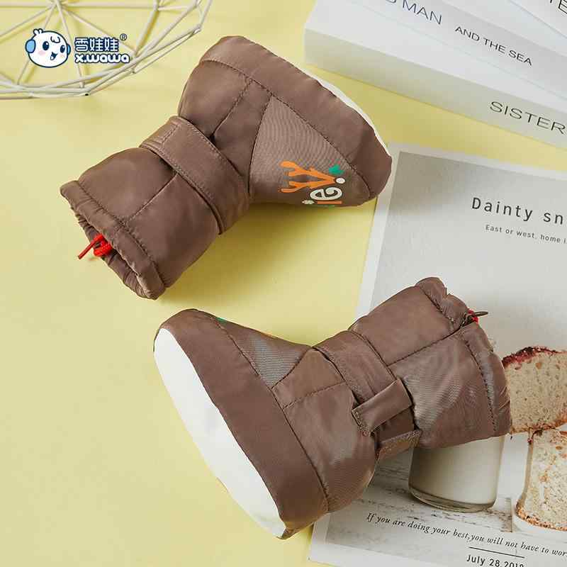 ベビー シューズ 男女兼用 高筒 加厚 保温 冬 幼児用靴 0歳 1歳 学び 歩きやすい靴 赤色 灰色 コーヒー..