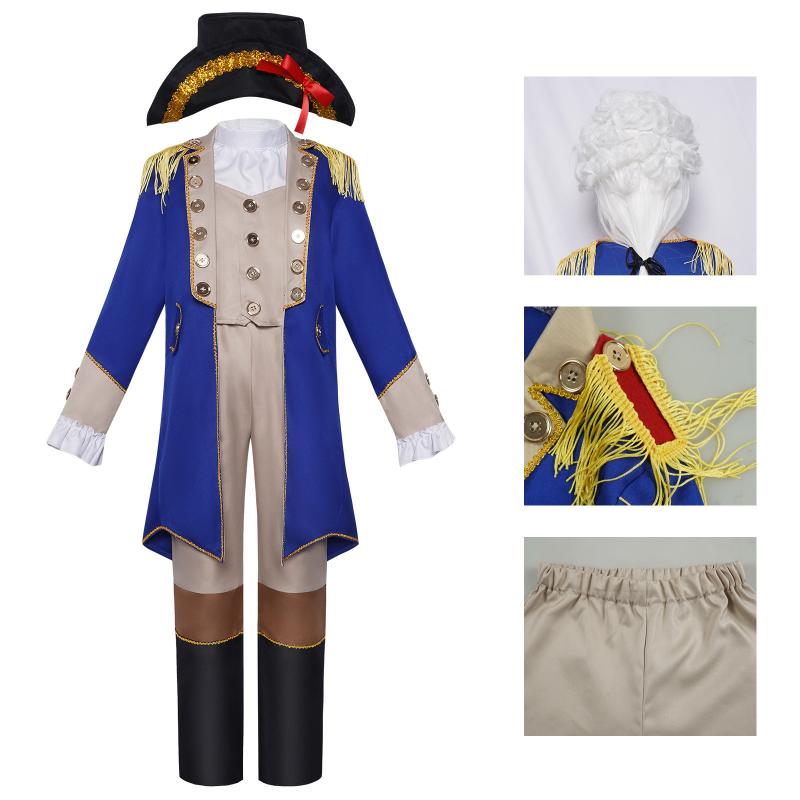 コスプレ衣装 子供用 中世 ヨーロッパ ルネサンス ハロウィン 大統領 コスプレ 舞台衣装 礼服 パーティー 個性派 街頭