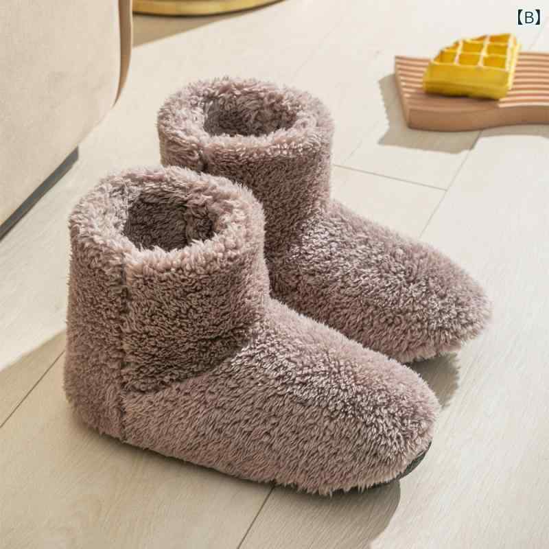 ルームシューズ レディース メンズ 冬用 スリッパ あったか 高筒 ソックスシューズ 室内履き 滑り止め 軽量 保温 防寒 冷え対策 暖かい かわいい 床暖房対応 グレー ブラウン ネイビー ワインレッド オレンジ ブラック ピンク