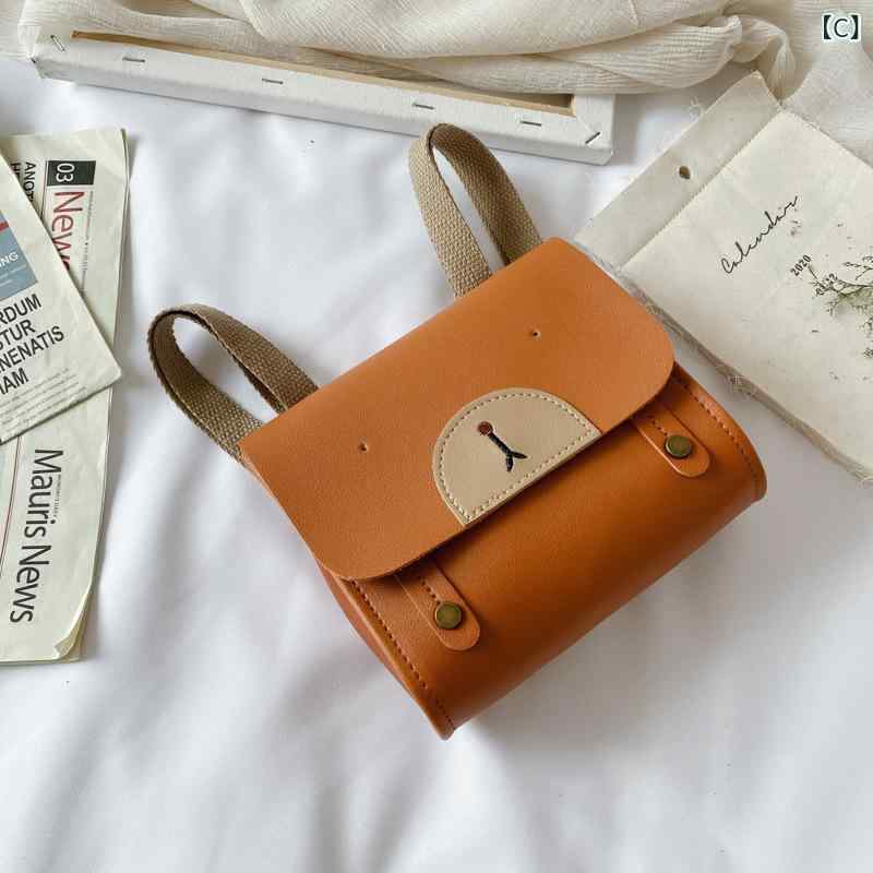 リュックサック キッズ 子供 幼稚園 小学生 ミニ PU レザー かわいい 通園 通学 女の子 男の子 黒 ブラック ブラウン イエロー