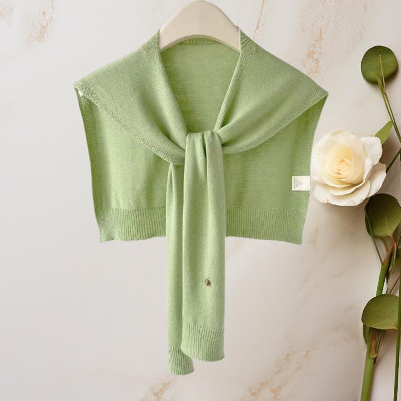 ショール レディース 春秋 ニット 冷房対策 紫外線対策 接触冷感 無地 かわいい ファッション グレー アプリコット オフホワイト グリーン ライトブルー ブラック ピンク レッド 80～100cm ドライブ デート オフィス