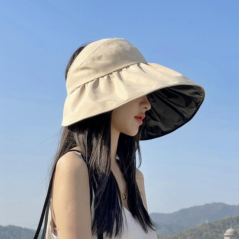 麦わら帽子 レディース 春夏 UVカット 折りたたみ 漁師帽 日焼け防止 キャップ 遮光 通気性 イエロー カーキ ブラック ピンク グレー ベージュ ネイビー