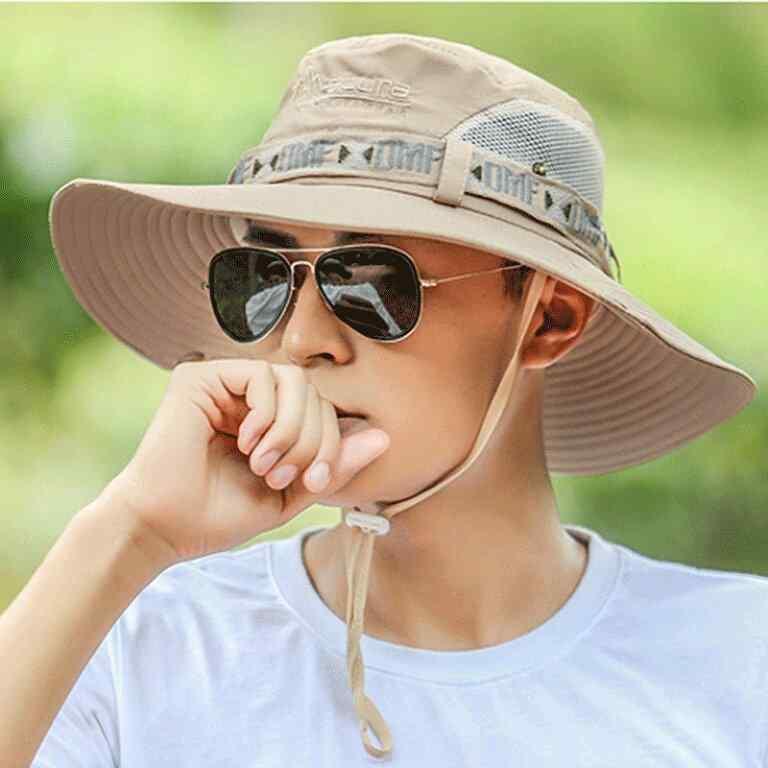 Knit Hat - 帽子 男性用 大判 漁師帽 アウトドア 登山 釣り 紫外線対策 日よけ 通気性