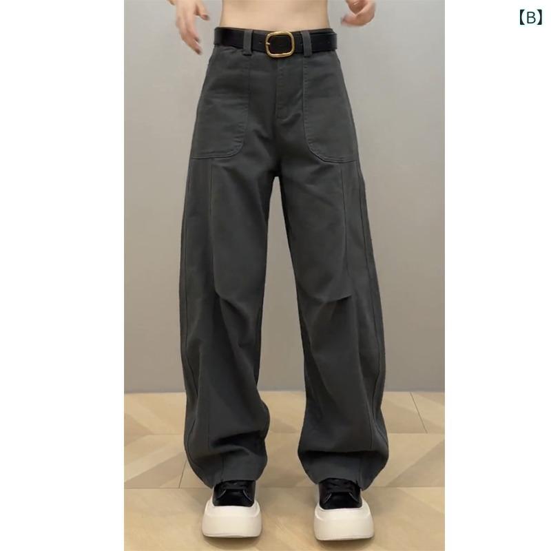 ジーンズ レディース 大きいサイズ デニム パンツ 灰色 ゆったり ストレート ジーパン ズボン 春夏 秋冬 カジュアル きれいめ かわいい 3