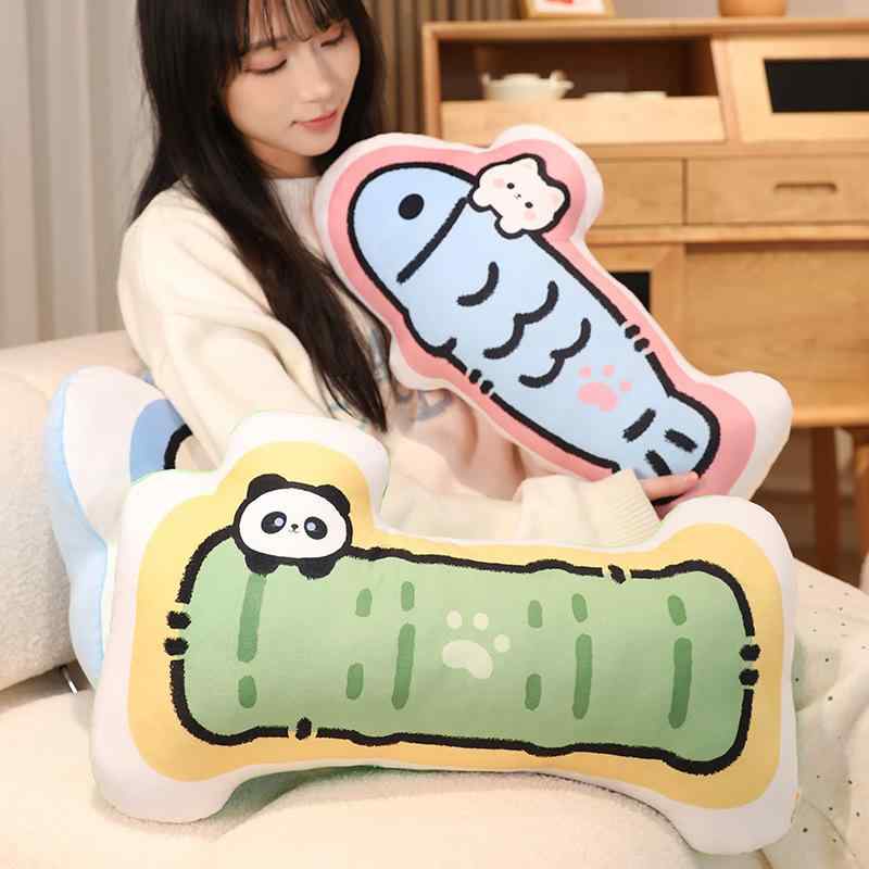Cushion Covers - クッション カバー レディース ぬいぐるみ かわいい 抱き枕 洗える カートゥーン ハスキー パンダ 猫 ウサギ 60cm 50cm