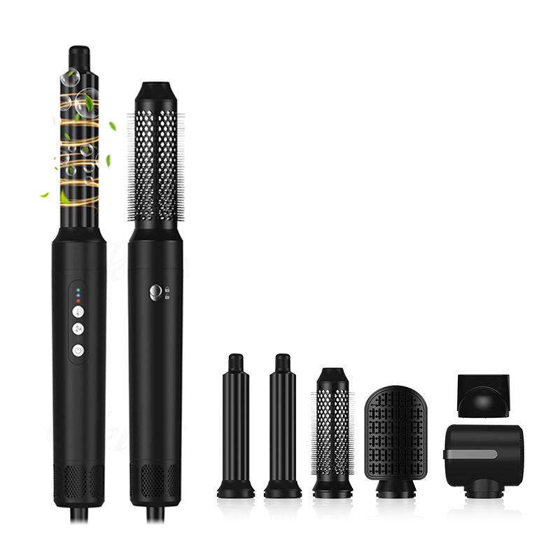 ヘアケア ホットコーム カールドライヤー 多機能 大風量 ヘアドライヤー ヘアブラシ ストレート カール..