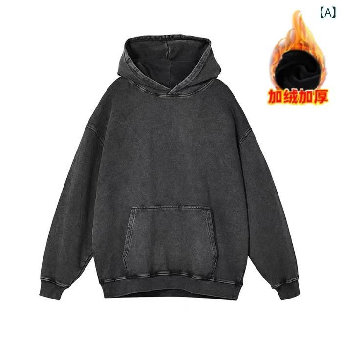 パーカー レディース オーバーサイズ 裏起毛 綿100% フード付き 黒 ビッグシルエット ドロップショルダー ゆったり 厚手 秋冬 カジュアル