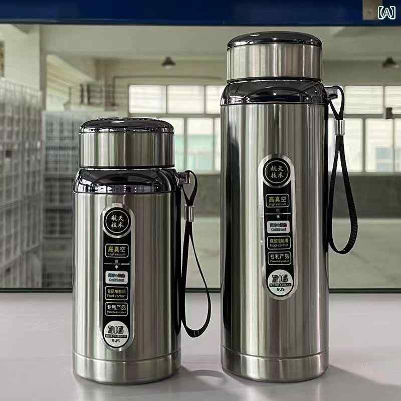 水筒 男女兼用 大容量 ステンレス製 魔法瓶 保温保冷 スポーツ アウトドア 車載 1000ml 800ml 600ml