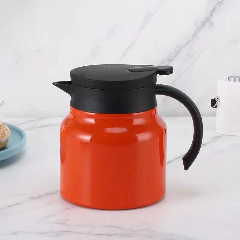 水筒 ステンレス製 茶こし付き 800ml 1000ml 保温 保冷 ブラック レッド オレンジ ホワイト シンプル