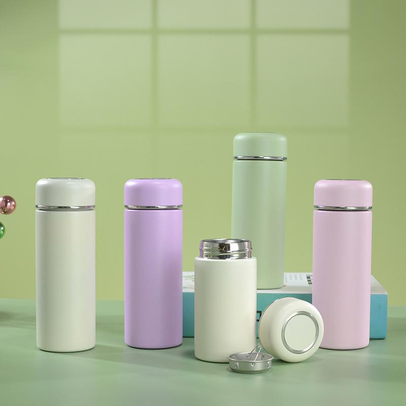 水筒 ミニ ステンレス製 魔法瓶 男女兼用 子供用 ポータブル 真空断熱 保温 保冷 オフィス アウトドア ..