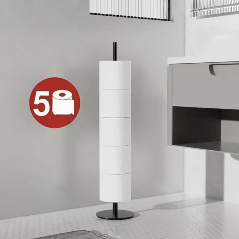 トイレットペーパーホルダー ステンレス製 自立式 ロールペーパーホルダー トイレ 浴室 スタンド式 多..