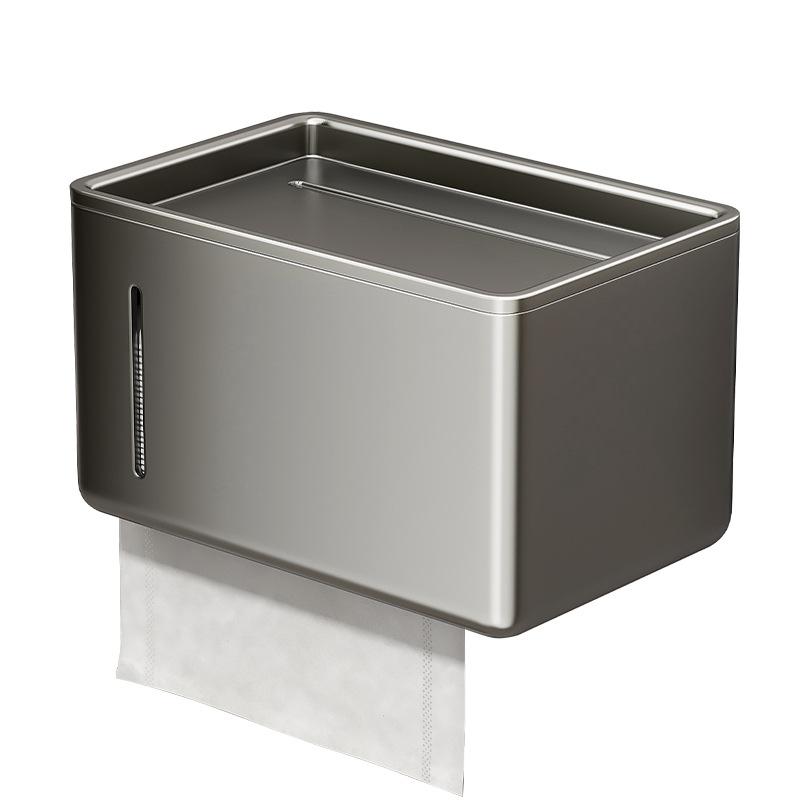 トイレットペーパーホルダー 防水 壁掛け 浴室 トイレ ロールペーパー ボックス ティッシュ ペーパー ..