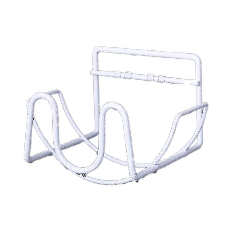 収納ケース 洗面所 壁掛け 鉄製 ラック トイレットペーパー ホルダー 白 ラウンド 北欧