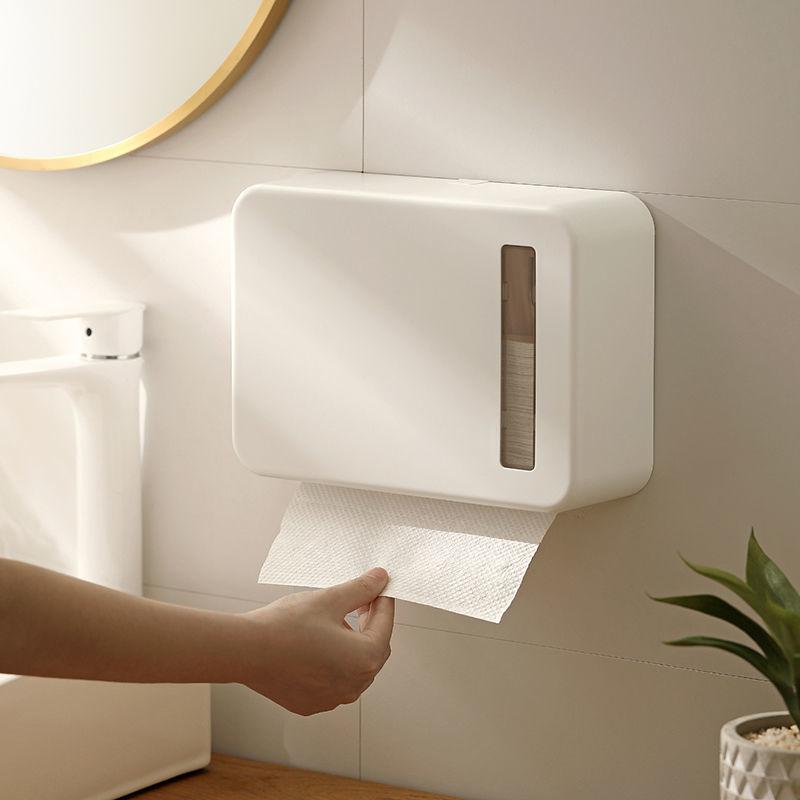 ペーパータオルホルダー 壁掛け 免打孔 トイレ キッチン ペーパータオルケース ホテル 洗面所 新中式