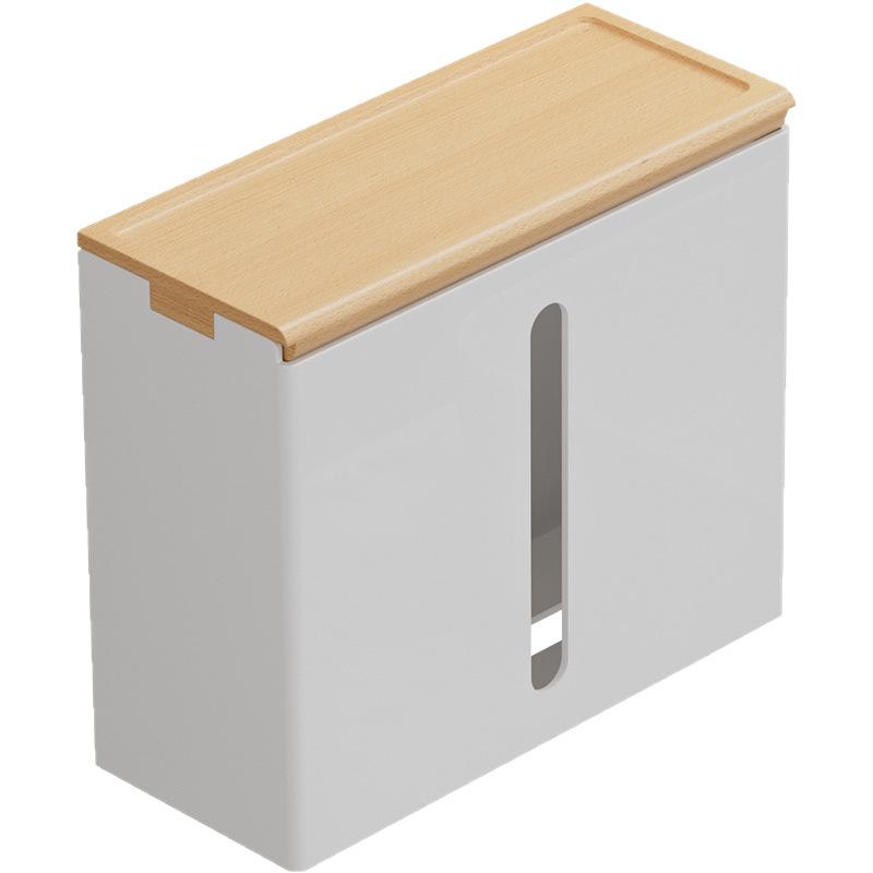 ティッシュボックス 壁掛け式 木製 ペーパータオルホルダー 卓上 車載 キッチン トイレ 寝室 洗面所 多..