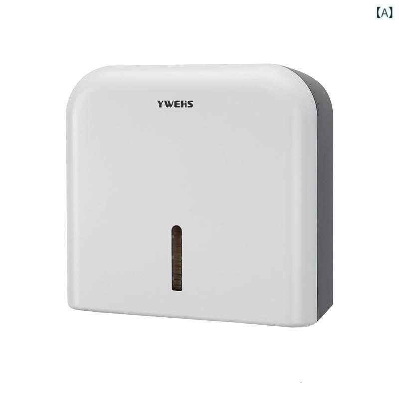 トイレットペーパーホルダー 浴室 壁掛け ティッシュケース 拭き取り可能 防水 多用途 白 黒 シャンパンゴールド 2
