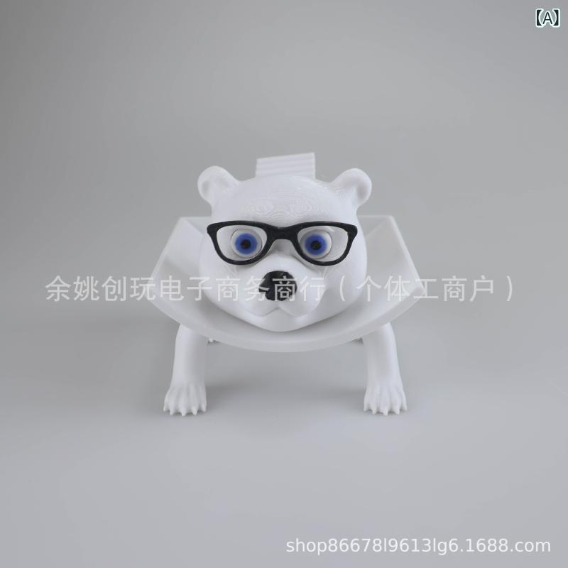 トイレペーパーホルダー サングラス付き モダンアート スタイル プラスチック製 日用品雑貨