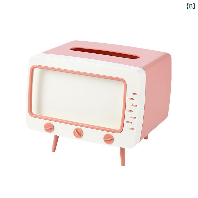 ティッシュボックス スマホスタンド リビング かわいい 卓上 ペーパータオルケース 多用途