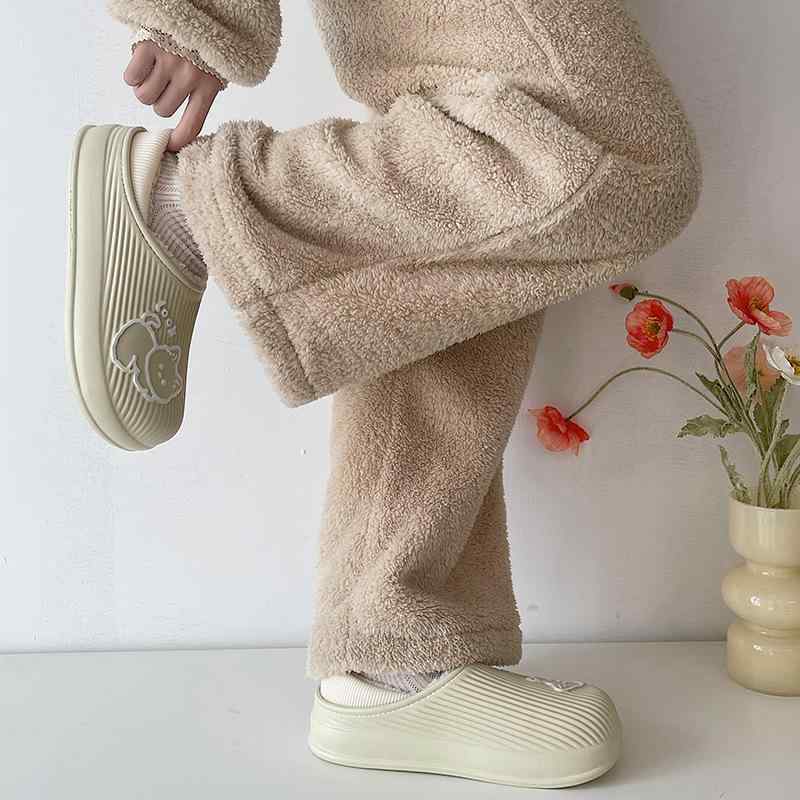 スリッパ レディース ルームシューズ 猫柄 ぬいぐるみ 秋冬 防寒 あったか 滑り止め クッション性 EVA ..