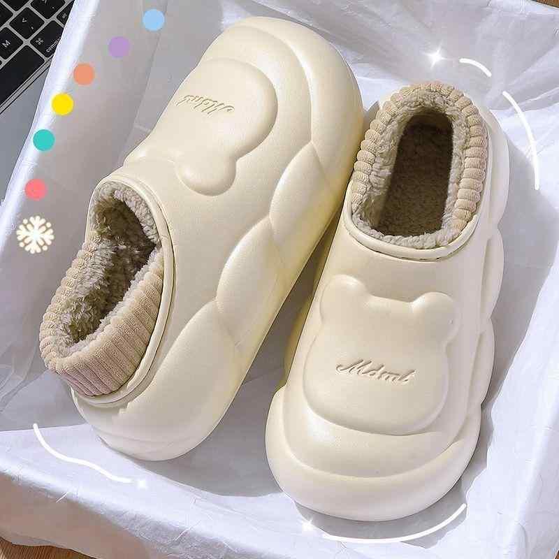 靴 レディース ルームシューズ 秋冬 室内履き 保温 スリッパ 滑り止め 防水 暖かい EVA ラウンドトゥ ..