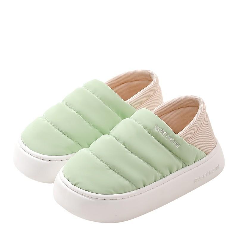 ルームシューズ レディース 秋冬 厚底 ルームスリッパ あったか スリッポン 新疆綿 室内履き 防寒 保温..