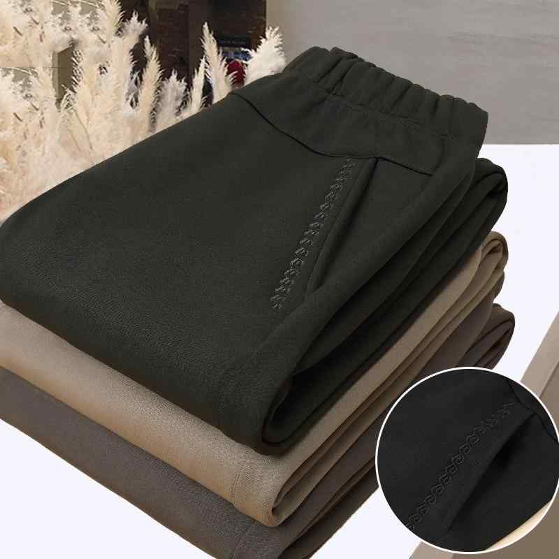 パンツ ママ レディース カジュアル 春秋 ロングパンツ ミセス 婦人服 ゆったり ハイウエスト ストレート 薄手 ポケット付き ポリエステル 伸縮性 ベージュ ブラック XL 2XL 3XL 4XL 5XL