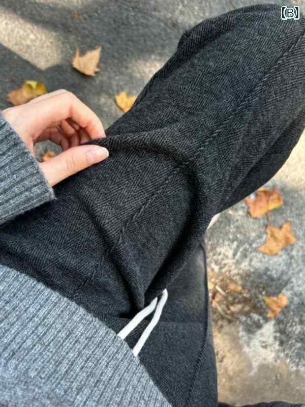 ズボン レディース ストレートパンツ ワイドレッグパンツ 秋冬 高見え ポリエステル 人字紋 厚手 あったか 暖かい 裏起毛 ハイウエスト 美脚 脚長 スタイルアップ カジュアル オートミール色 ダークグレー