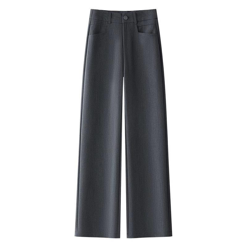 ・スタイル: 直筒パンツ・パンツ型: ルーズ・パンツ丈: 長ズボン・ウエスト: ハイウエスト・厚さ: 普通・流行の要素: ポケット・カラー: ブラック(九分丈), ブラック(長ズボン), グレー(九分丈), グレー(長ズボン), アイボリー(長ズボン)・サイズ: 26, 27, 28, 29, 30, 31, 32・スタイルタイプ: 文芸復古・主な生地の成分: ポリエステル, ビスコース・主な生地の成分含有量: 50%-70%・スタイル: 中国風・伸縮性: 微ストレッチ・対象性別: 女性・製品カテゴリ: カジュアルパンツ