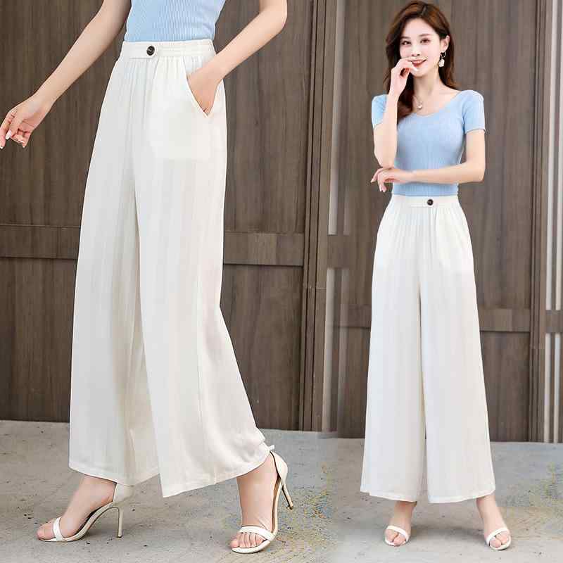 パンツ レディース 婦人服 ヨガパンツ ワイドレッグパンツ リラックスパンツ イージーパンツ 春夏 涼しい 接触冷感 伸縮性 通気性 無地 薄手 ゆったり 大きめサイズ 部屋着 ルームウェア 普段使い ブラック 黒 ホワイト 白 ブラウン 茶色