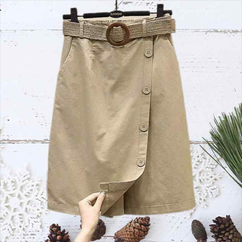 スカート レディース 春夏 カジュアル ハーフパンツ キュロット ワイドレッグ ゴムウエスト コットンブレンド ゆったり 膝丈 ミモレ丈 きれいめ おしゃれ かわいい 黒 ベージュ