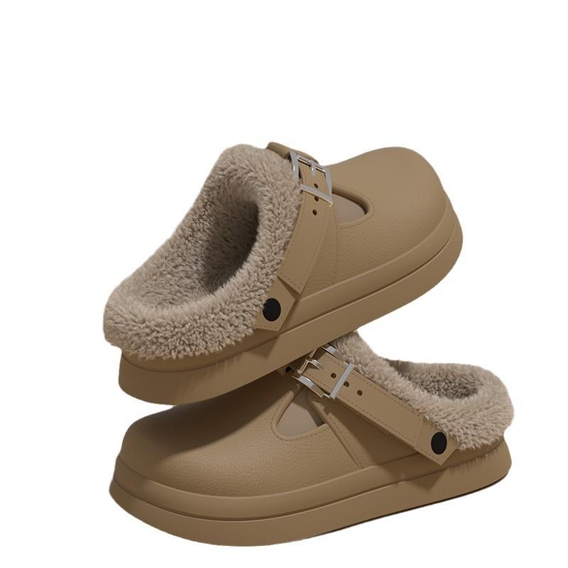 スリッパ レディース 秋冬 ルームシューズ 防水 暖かい EVA ボア サンダル つっかけ かわいい おしゃれ 滑り止め フラットヒール 室内 普段使い