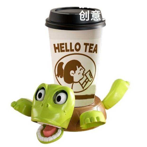 カップ グラス コースター かわいい 亀 カメ 厚手 断熱 滑り止め 中式