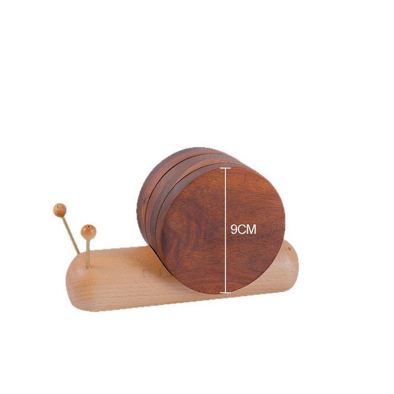 コースター 木製 大号 蝸牛 カップ