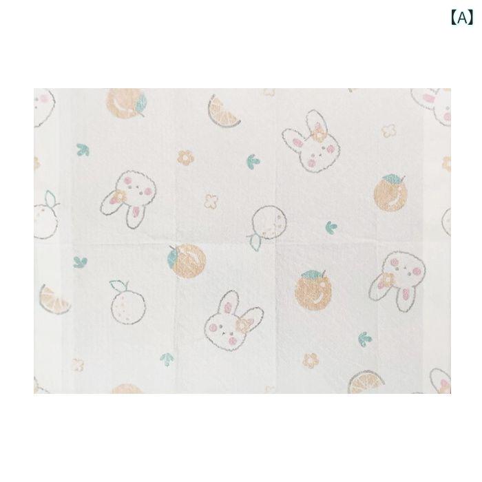 ベビー キッズ 食事用マット 食品グレード 撥水 防油 使い捨て 携帯に便利 お手入れ簡単 オレンジウサギ柄 クマ柄 十二支柄