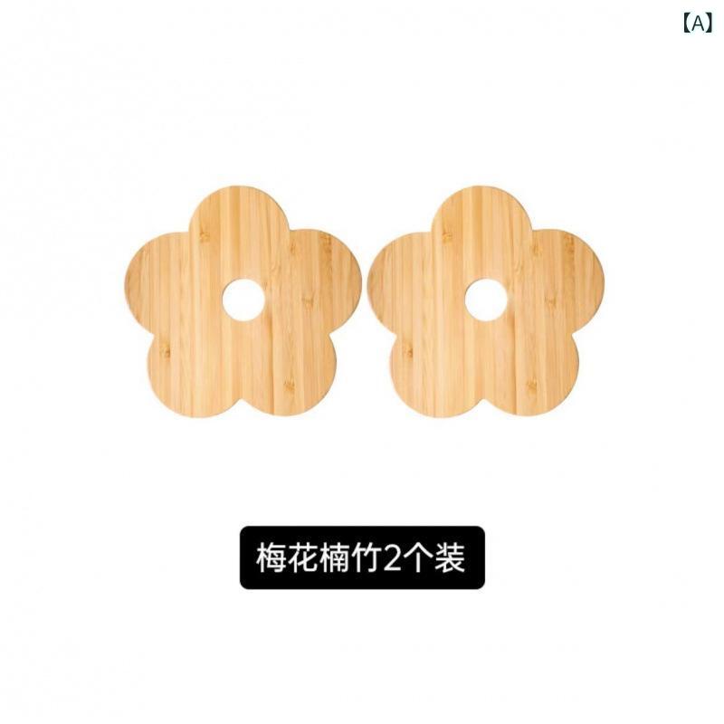 鍋敷き テーブルマット insulated 鍋つかみ 竹製 ポットマット キッチン用品 断熱パッド コースター プレースマット 無地 円形 12cm 15cm