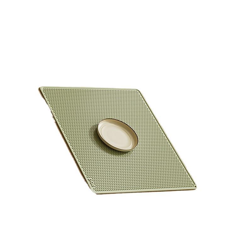 キッチンマット シリコン 断熱マット 抹茶 緑 クリーム ホワイト グレー ベージュ ブラウン 耐熱マット 滑り止め テーブルマット ランチョンマット ドイツ シリコンゴム