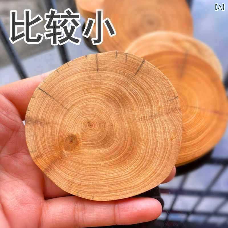 茶托 木材 コースター 8-10cm 茶杯置き 円形 無地