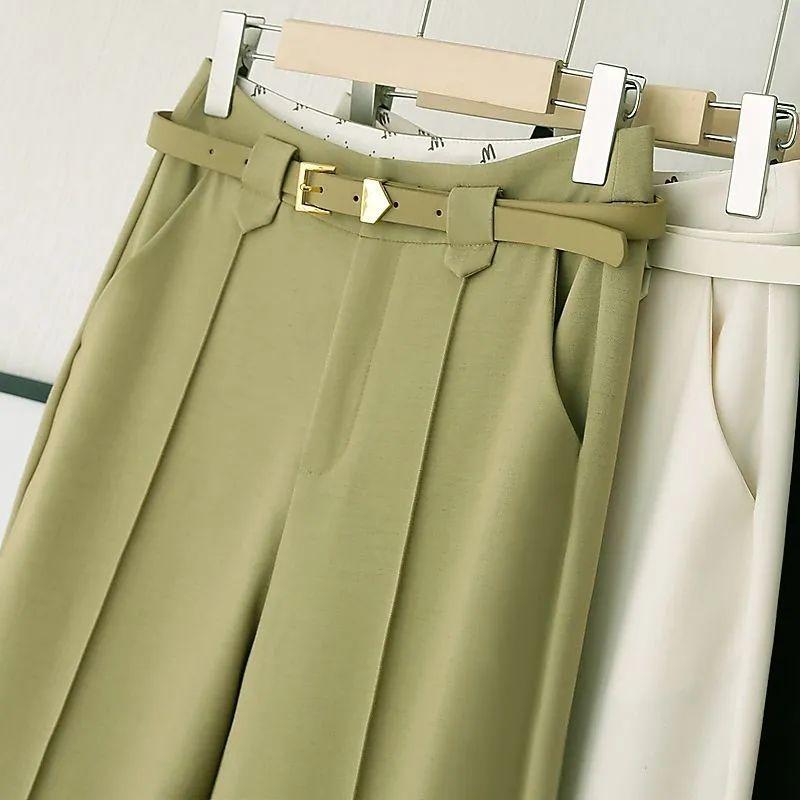 パンツ レディース 直筒パンツ 9分丈 スラックス 春秋 ハイウエスト ブラック 黒 ベージュ ゆったり 美脚 小尻 無地 通勤 オフィス カジュアル きれいめ