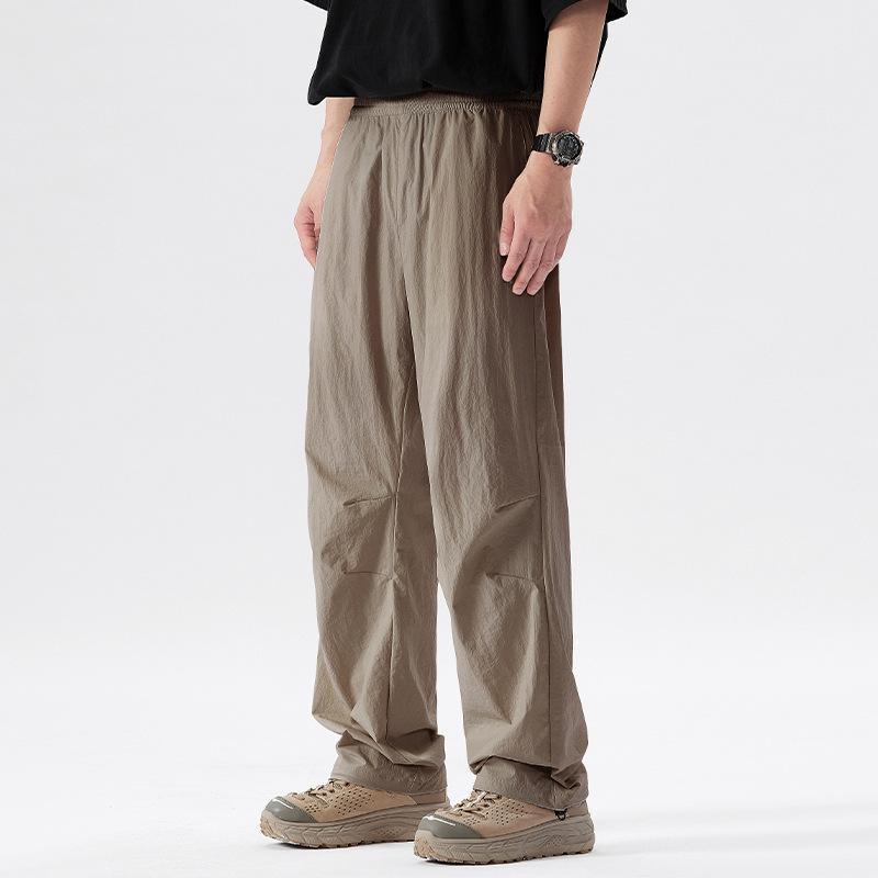 パンツ 男性用 アウトドアパンツ 薄手 速乾 通気 三防 ワークパンツ ドローストリング 裾絞り カジュアルパンツ カップルスタイル ズボン ポリエステル 黒 カーキ 白 shadowtail-10683727 シャドーテール パッケージ画像