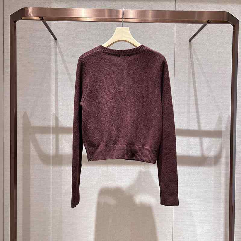 ニットカーディガン レディース 秋冬 トップス 長袖 ショート丈 ウール混 クルーネック 無地 前開き 羽織り 通勤 オフィス カジュアル ..