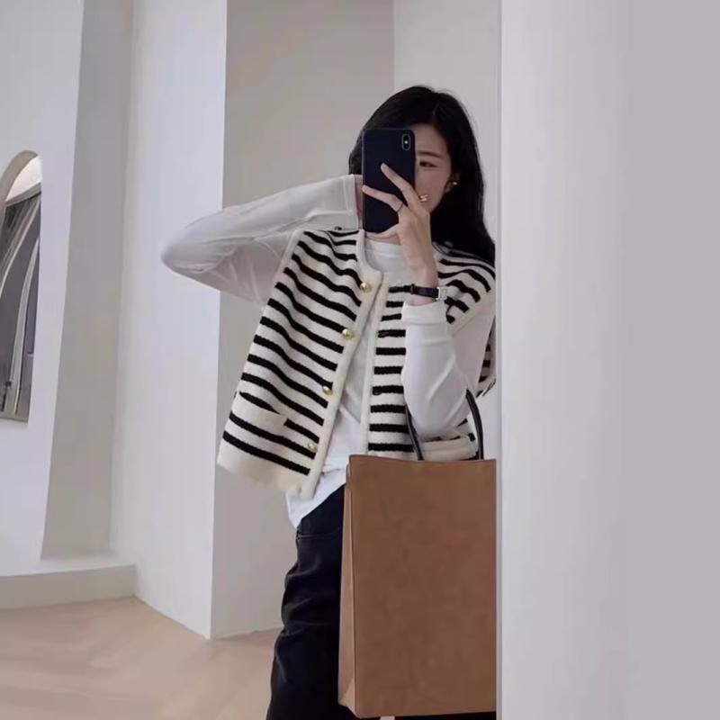 ニットベスト レディース 秋冬 レトロ 配色 ゆったり トップス チョッキ セーター 重ね着 かわいい カ..